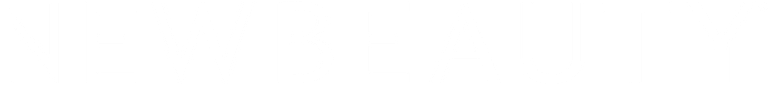 new beauty logo white